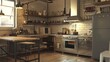 A sleek and modern industrial kitchen design