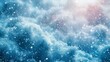 Winter Banner Background with Snow-Covered Mountains Generative AI