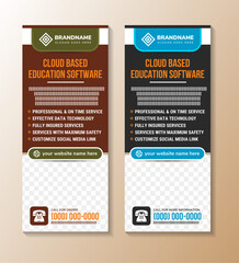 Wall Mural - business corporate roll up banner template, professional roll up stand set vector layout, x stand, e