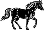 Fototapeta Konie - horse silhouette vector illustration