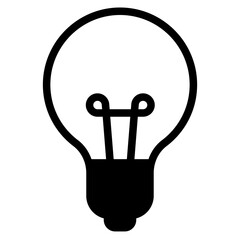 Canvas Print - light bulb icon