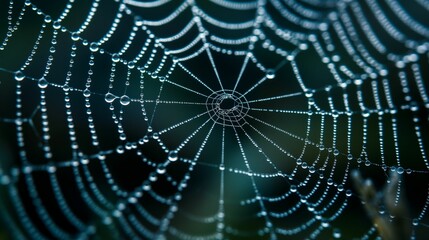 image of spiderweb glistens.