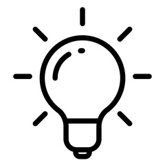 Canvas Print - light bulb icon