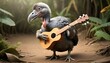 A Dodo Bird Playing A Ukulele