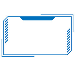 Border Frame Futuristic Tech Line