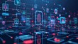 © mh.desing - Secure Identity Verification Process, secure identity verification with an image showing biometric authentication methods like fingerprint scanning or facial recognition, AI