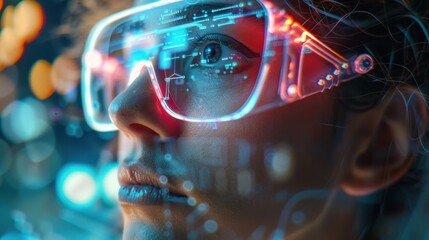 Aufkleber - Revolution of healthcare illustrated through technology and wellness imagery. Focus on empowerment and connectivity.