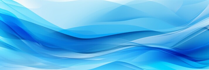 Sticker - blue background with waves,banner