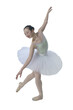© Alex - young Japanese ballerina poses in a photo studio with ballet elements showing stretching and plasticity, isolated on transparent background, png