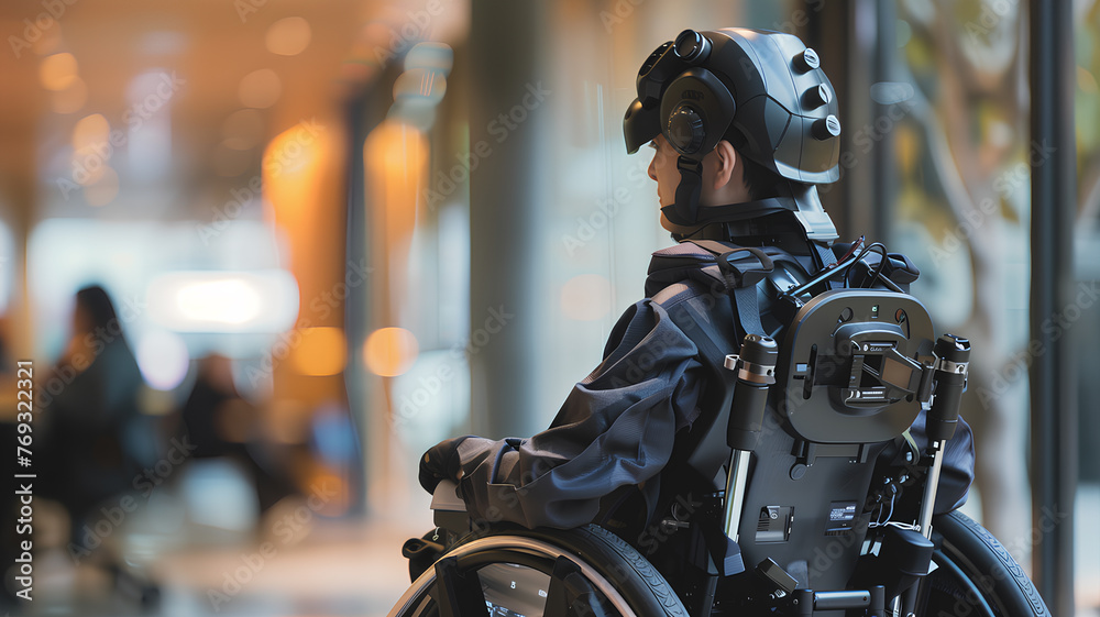 Assistive Robotic Prosthesis for Wheelchair User . An individual in a ...