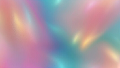 Poster - gradient pastel holographic background