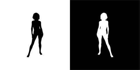 Poster - Woman Silhouette pose