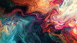 Dynamic patterns of swirling colors cascading across the canvas, creating a visual feast for the eyes.