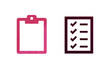 map book icon symbol pink and red