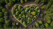 Heart Shaped homage to biodiversity with a beautiful .Generative AI