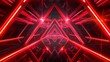 Vibrant neon red abstract geometric background - bold and eye-catching design for modern digital projects and visual content creation