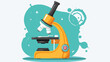 Microscope education supply isolated icon vector il