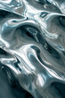 Flowing waves of silver and titanium Similar to liquid metal.