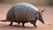An Armadillo With Its Tail Twitching Nervously