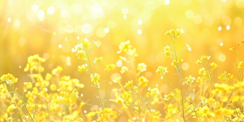 Canvas Print - Generate an image of yellow nature background