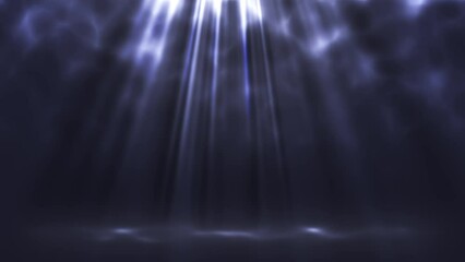 Wall Mural - Light rays blue background loop
