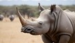 A Rhinoceros In A Safari Tour