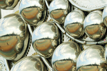 Sticker - Detail of steel ball for decorating in Thai temple