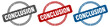 © B-design - conclusion stamp. conclusion sign. conclusion label set