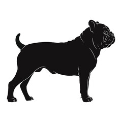 Wall Mural - Bulldog Silhouette