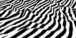 Abstract background parallel black lines on noise surface in perspective.  Vector illustration. Illusion lines concept on  white.