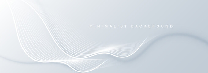 Modern abstract background with wavy lines. Digital future technology concept. vector illustration.