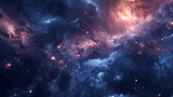 Fototapeta Kosmos - vast expanse depicting a multitude of stars scattered across the dark void of space