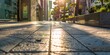Generate an image of city sidewalk
