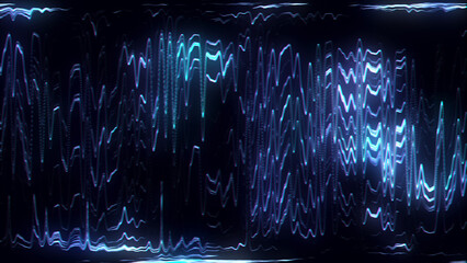 Aufkleber - Abstract glitch background. Digital damage backdrop with noise effect. Error texture. Computer virus. Corrupted code. 3d rendering.