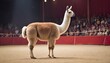 A Llama At A Circus Performing Tricks