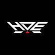 HDE letter logo vector design, HDE simple and modern logo. HDE luxurious alphabet design