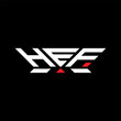 HEF letter logo vector design, HEF simple and modern logo. HEF luxurious alphabet design