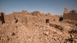 Morocco, Foum Zguid, small town at the gateway to the Sahara Desert, the old Kasbah in ruins