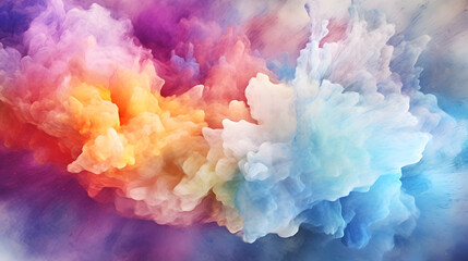 Digital color cloud smoke abstract graphic poster web page PPT background