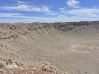 Canvas Print - Meteor Crater Arizona Etats-Unis