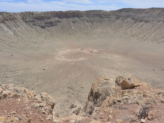 Canvas Print - Meteor Crater Arizona Etats-Unis