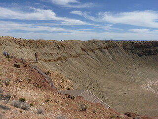 Canvas Print - Meteor Crater Arizona Etats-Unis