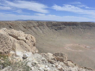 Canvas Print - Meteor Crater Arizona Etats-Unis