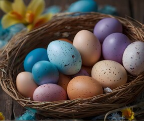 colored easter eggs