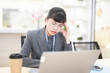 © Lili.Q - Tired office worker resting with eyes closed