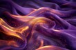 Elegant Purple Satin Fabric Waves in Abstract Design
