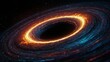 Mesmerizing Light Bending Around a Black Hole's Silhouette