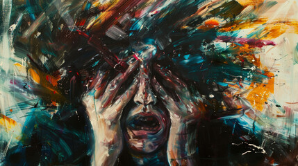 A visceral representation of panic disorder depicted