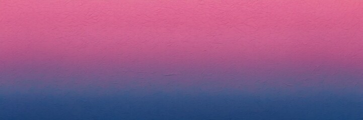 Wall Mural - Indigo blue to bubblegum pink color gradient kraft paper grainy rough texture banner panoramic background banner template backdrop from Generative AI