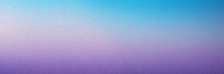Wall Mural - Sky blue to lilac purple color gradient kraft paper grainy rough texture banner panoramic background banner template backdrop from Generative AI